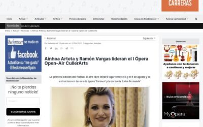 Beckmerser anuncia la participación de Ahinoa Arteta y Ramón Vargas en CullerArts