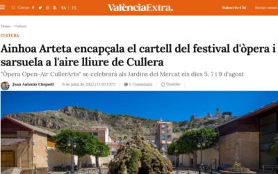 ValènciaExtra: Ainhoa Arteta encapçala el cartell del festival d’òpera i sarsuela a l’aire lliure de Cullera