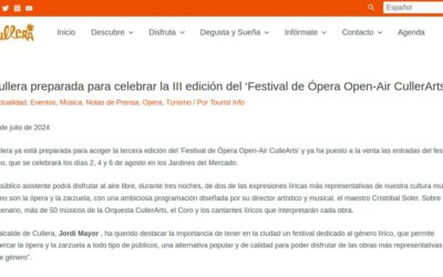 VISIT CULLERA: Cullera preparada para celebrar la III edición del ‘Festival de Ópera Open-Air CullerArts’